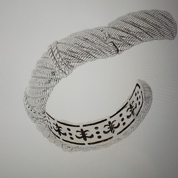 Judith Ripka Sterling Diamonique hinged cuff - Picture 3 of 5